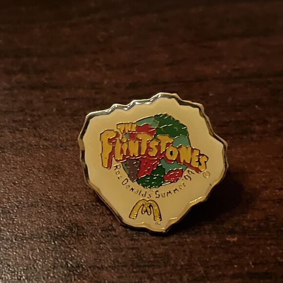 McDonald’s The Flintstones Roc Donald’s ‎ Employee Lapel Pin - Picture 1 of 3
